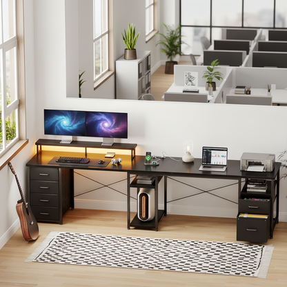 Inhabit Big Show 145cm L-Shaped High Storage Desk