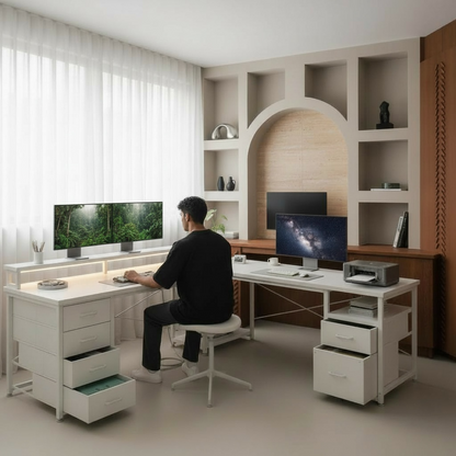 Inhabit Big Show 145cm L-Shaped High Storage Desk
