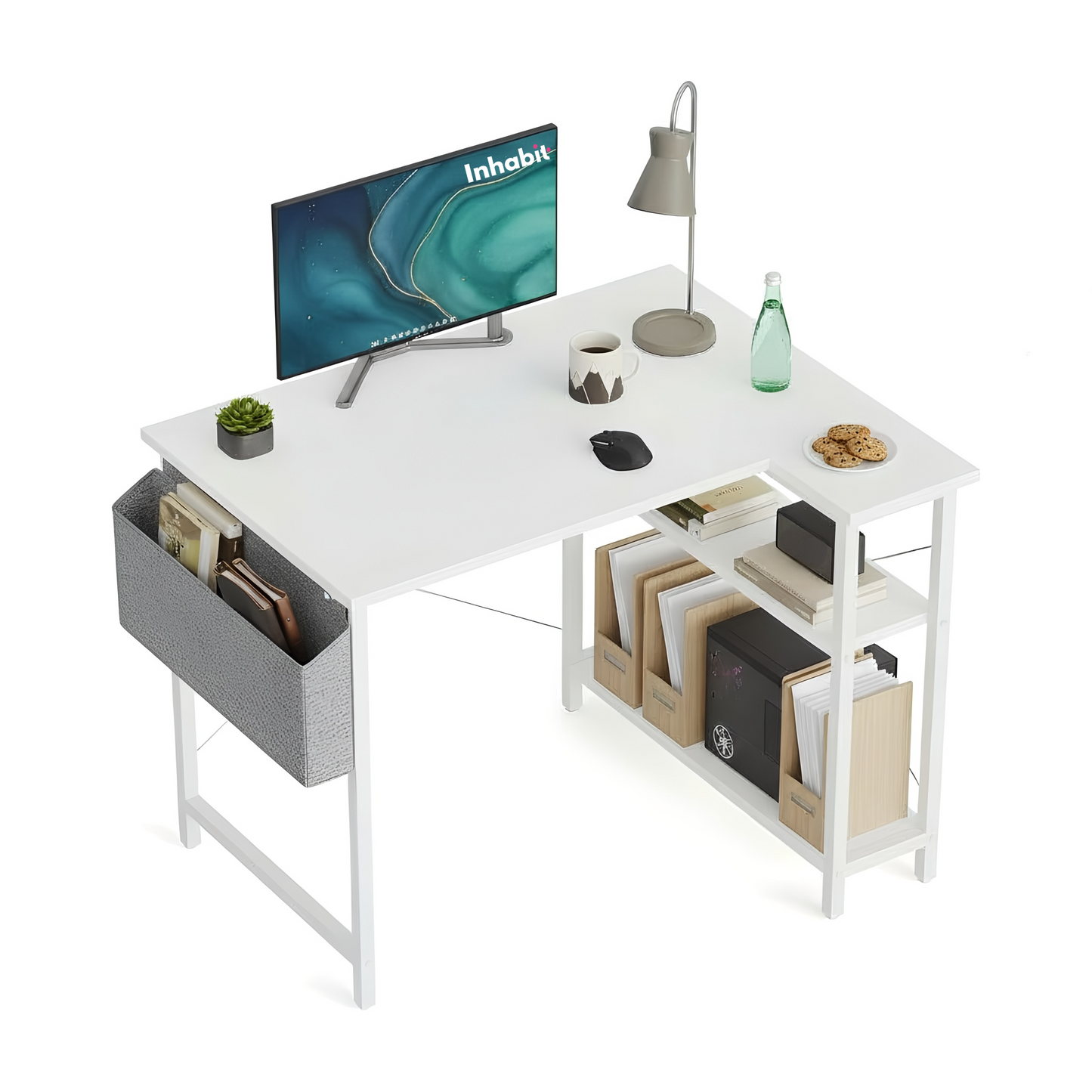 Inhabit Senza 100cm Reversible L-Shape Desk