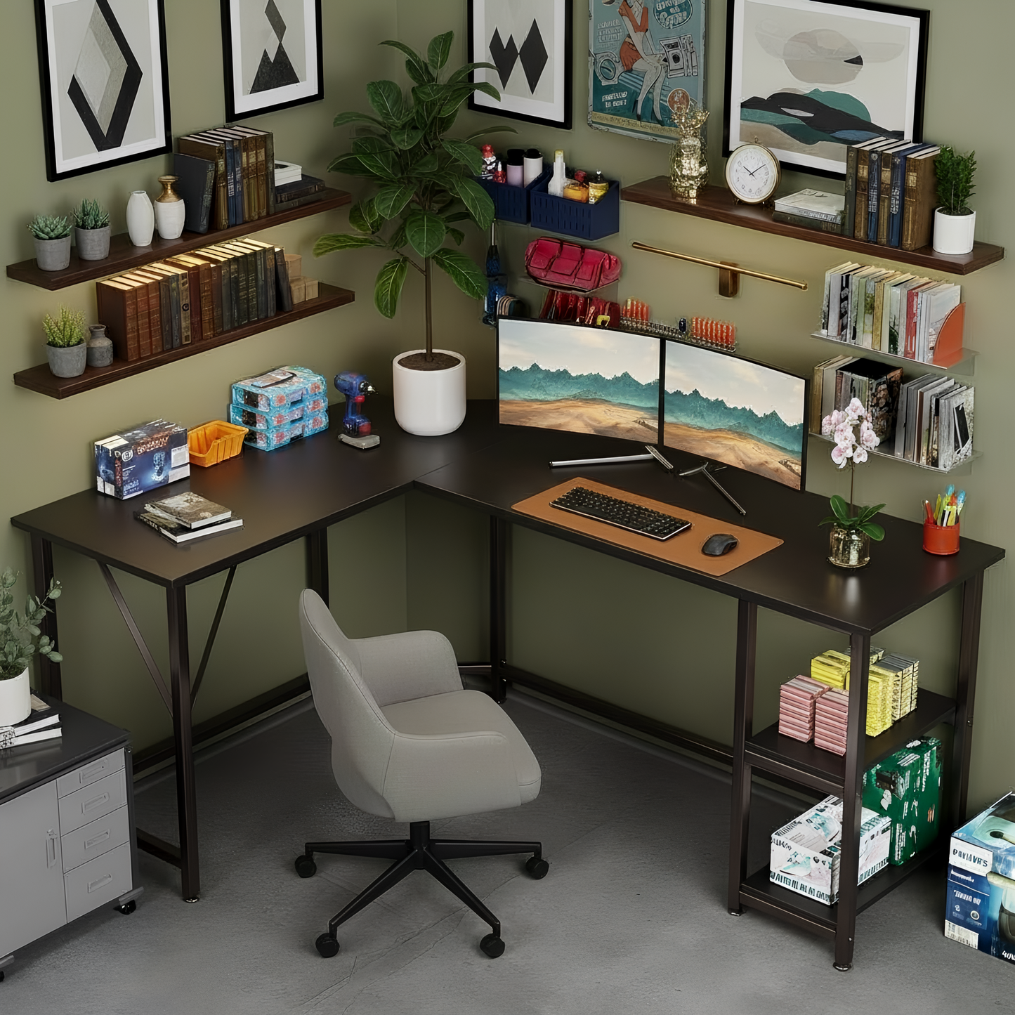 Inhabit Titan 165cm L Shape Desk