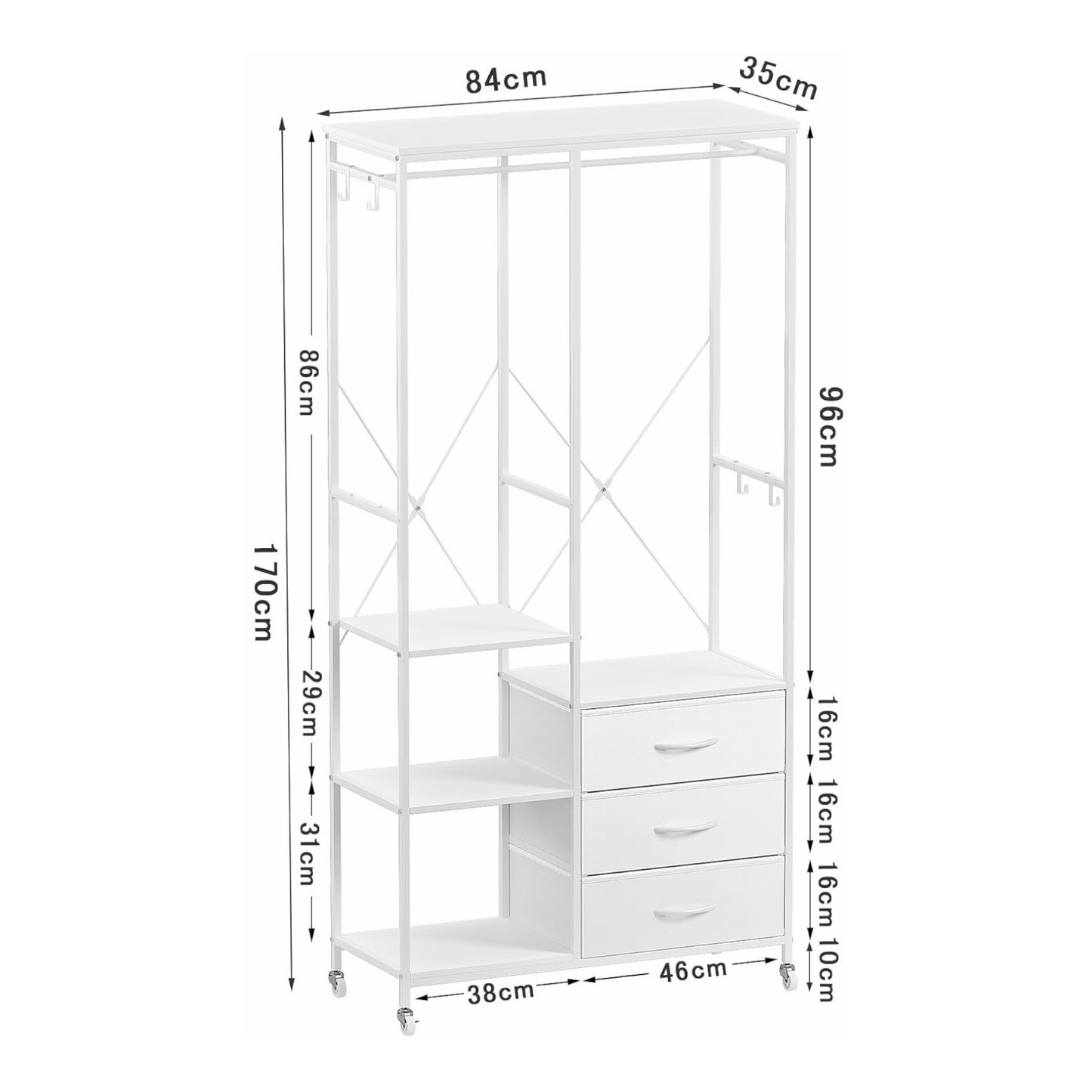 Inhabit Twin Storage Rack