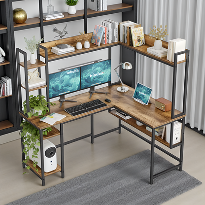 مكتب مزدوج على شكل حرف L من Inhabit مقاس 150 سم