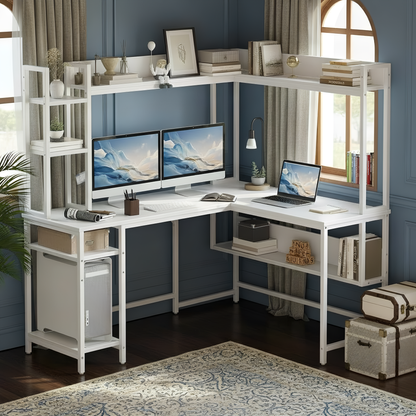 مكتب مزدوج على شكل حرف L من Inhabit مقاس 150 سم