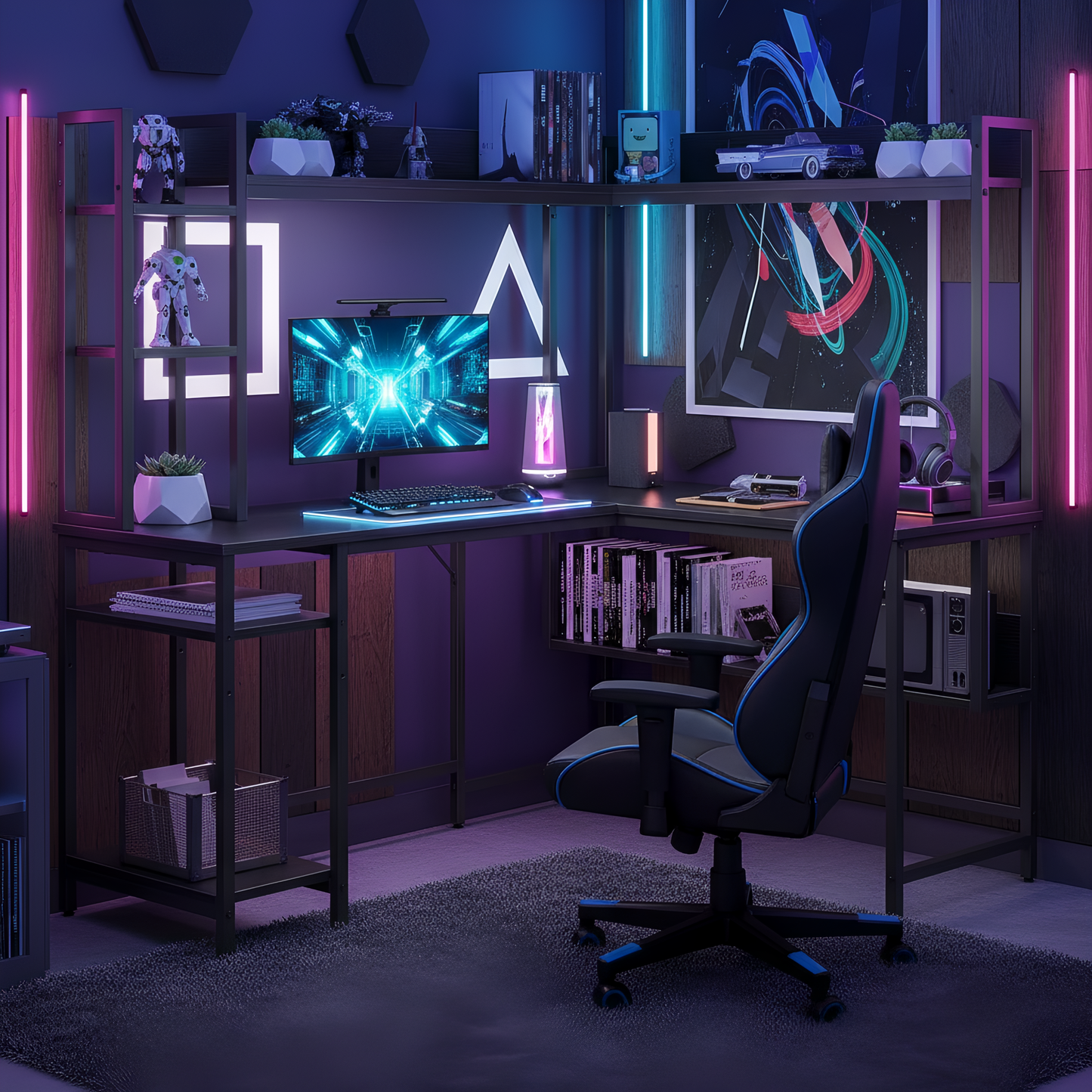 مكتب مزدوج على شكل حرف L من Inhabit مقاس 150 سم