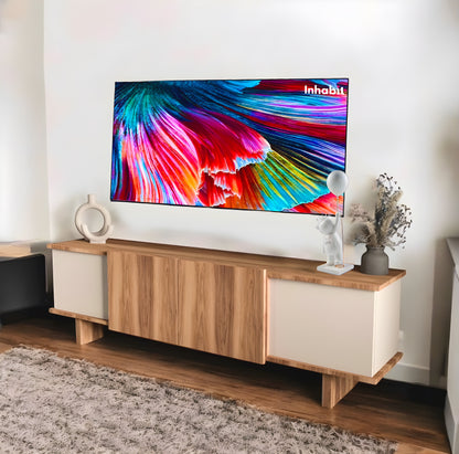 Inhabit Asymmetrical TV Console / Cabinet
