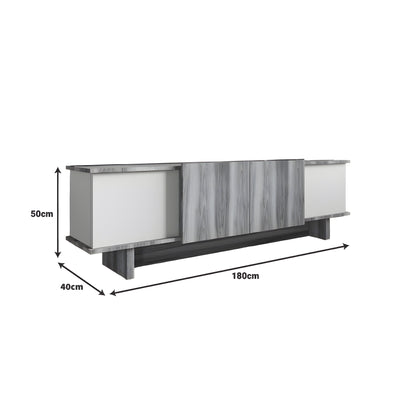 Inhabit Asymmetrical TV Console / Cabinet