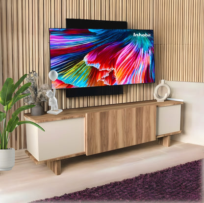 Inhabit Asymmetrical TV Console / Cabinet