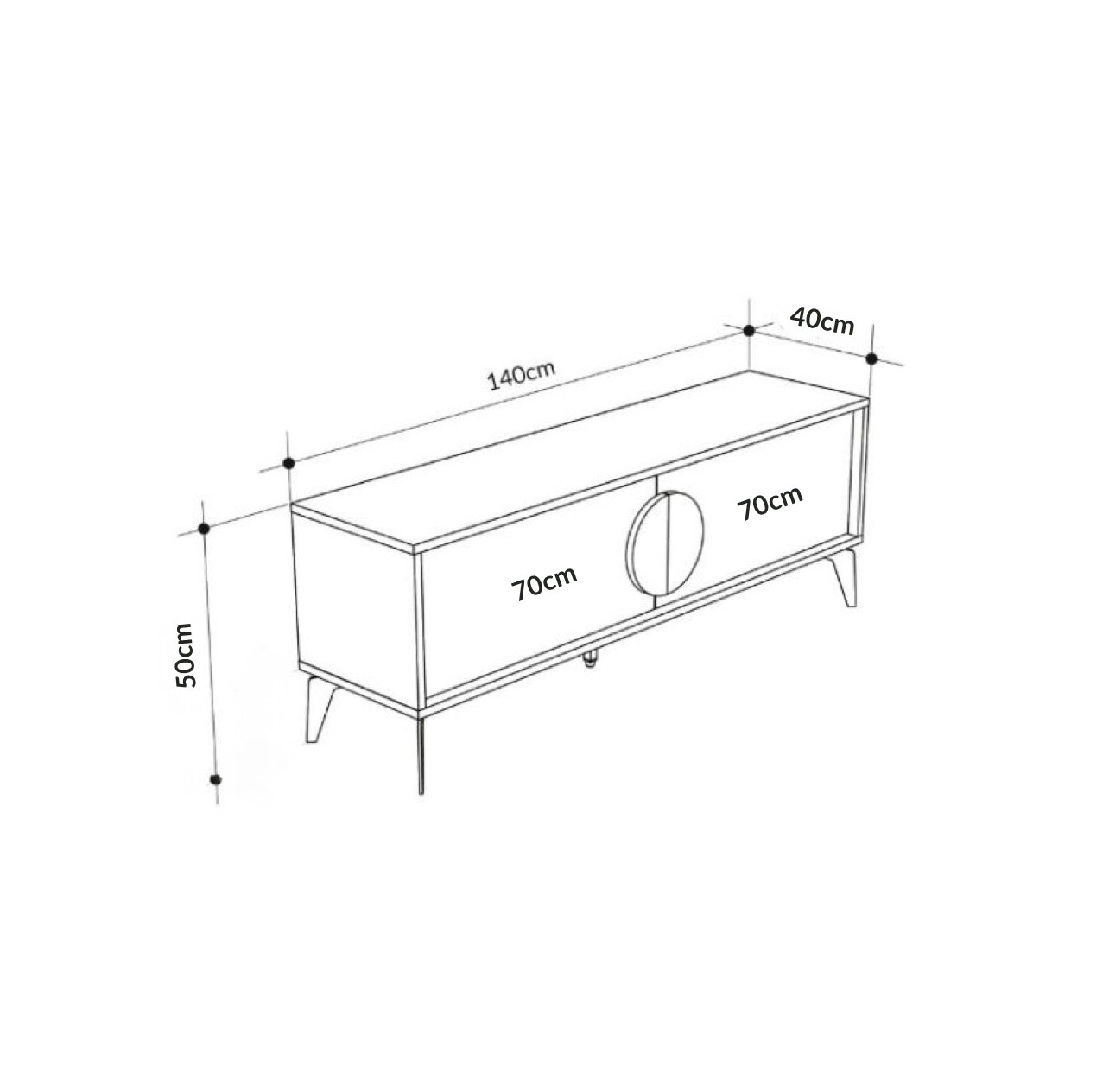 Inhabit Sun TV Console / Cabinet