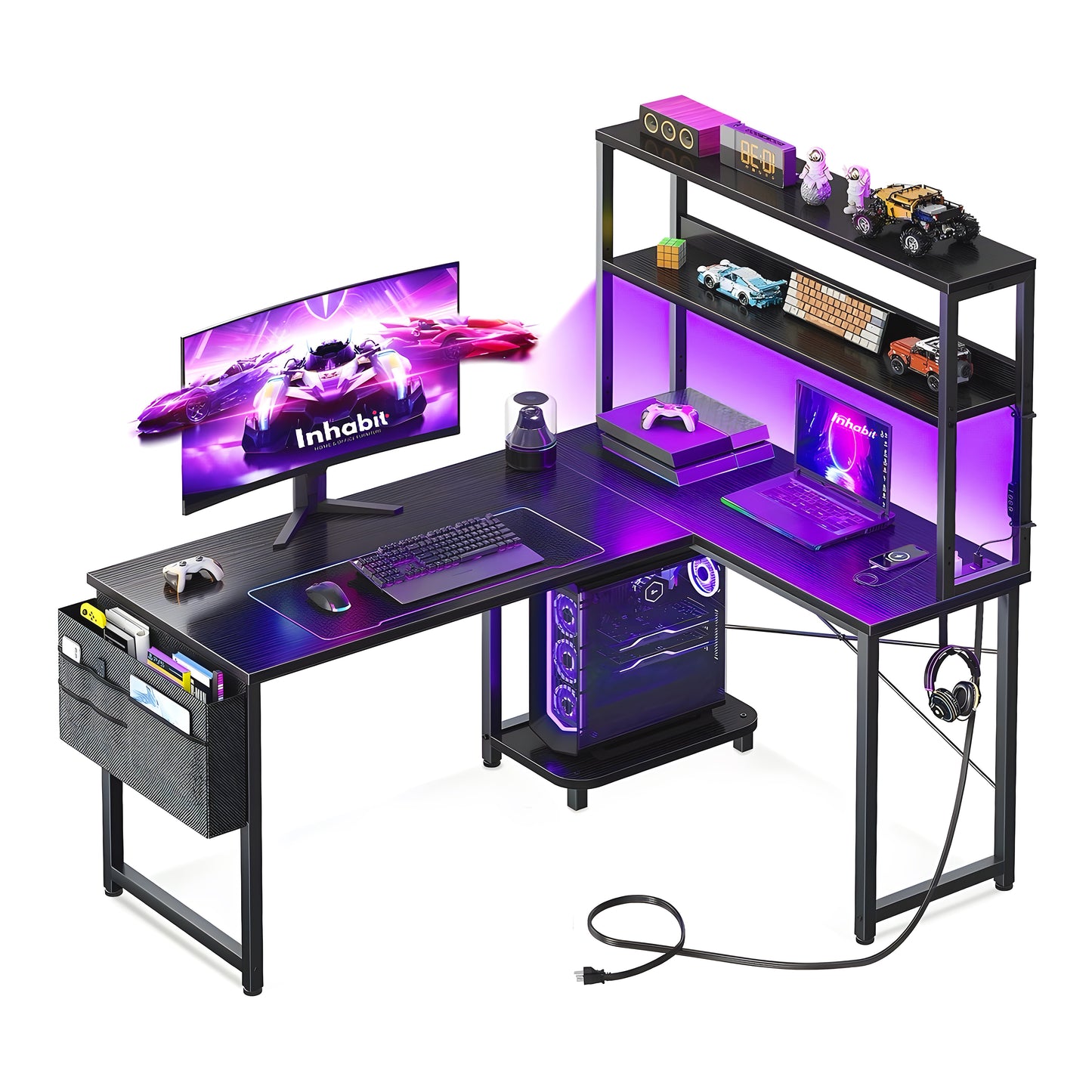Inhabit 150cm Hutch Desk With PC Shelf