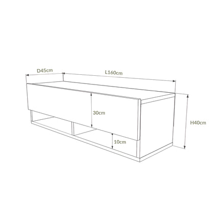 Inhabit Olive Green TV Console / Cabinet