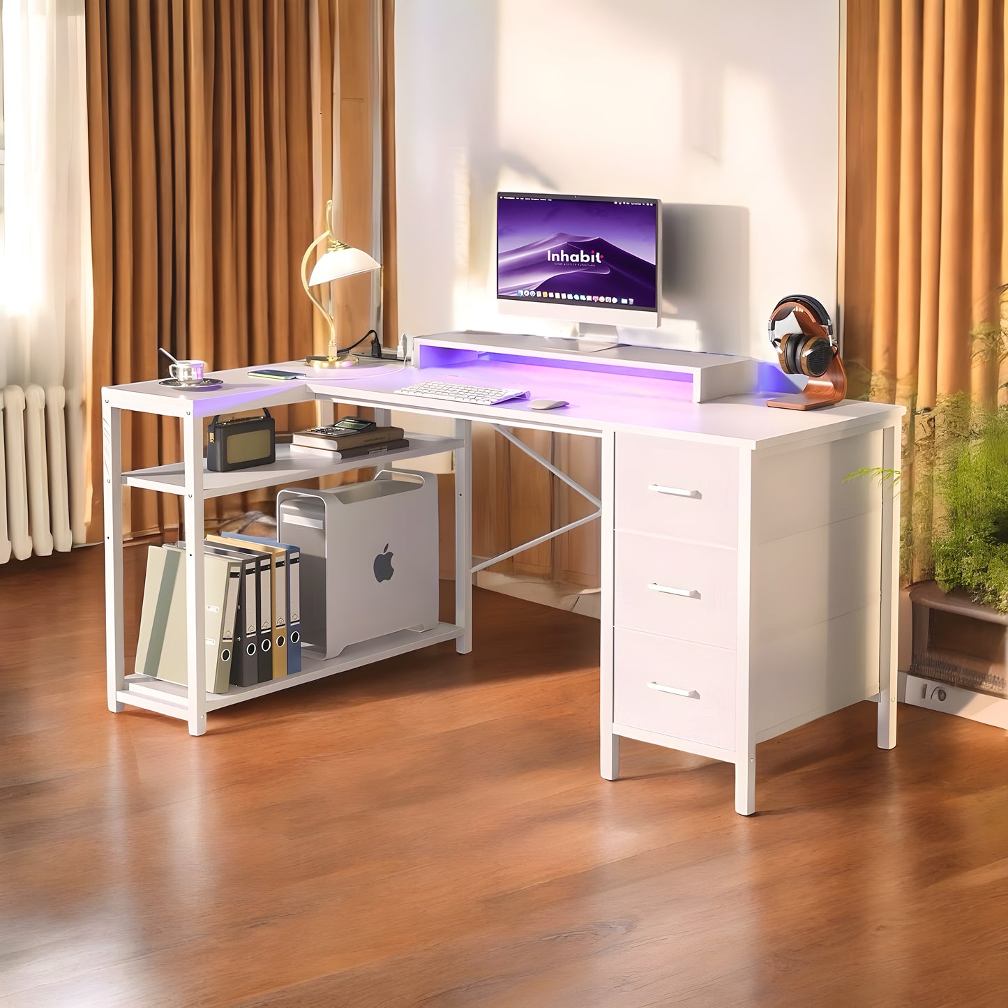 Inhabit Cloud 150cm L-Shaped Desk