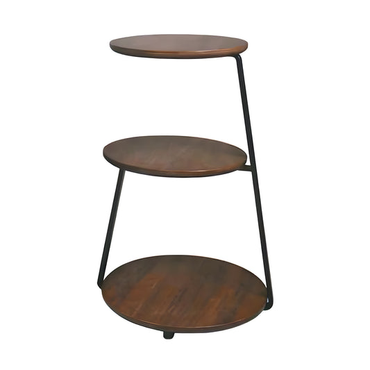 Inhabit Round Simple 3 Tier Side Table