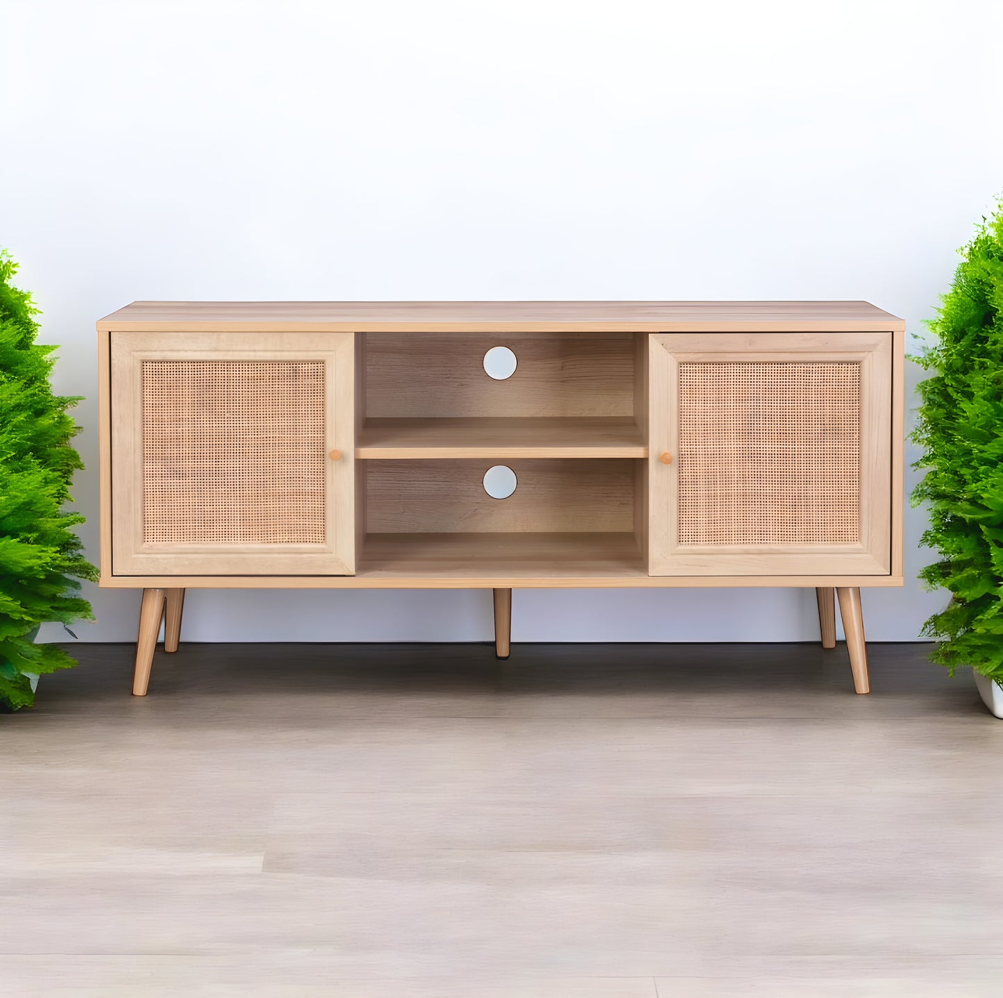 Inhabit Rattan TV Console 75 Inch