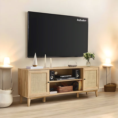 Inhabit Rattan TV Console 75 Inch