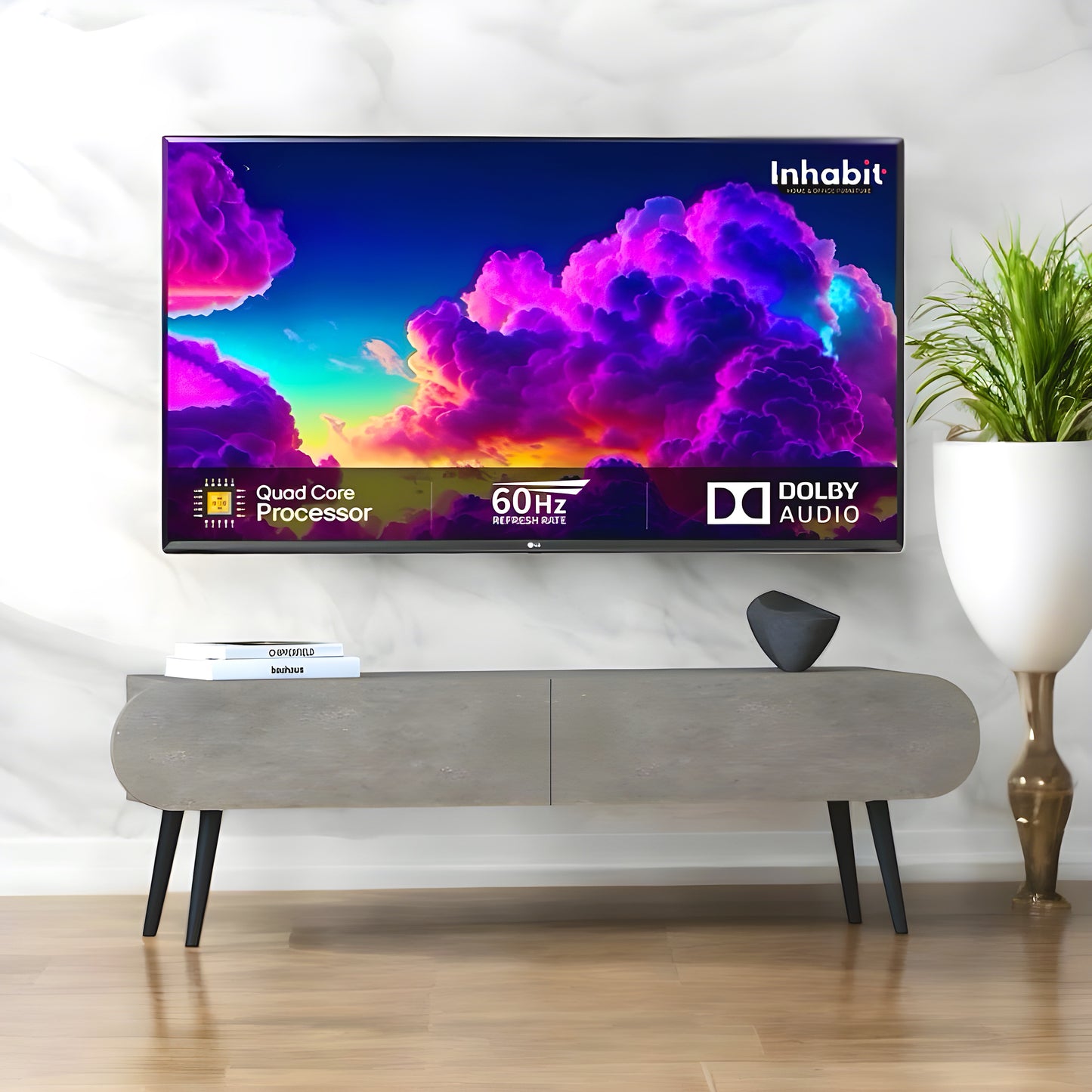 Inhabit Curves TV Media Console / Cabinet