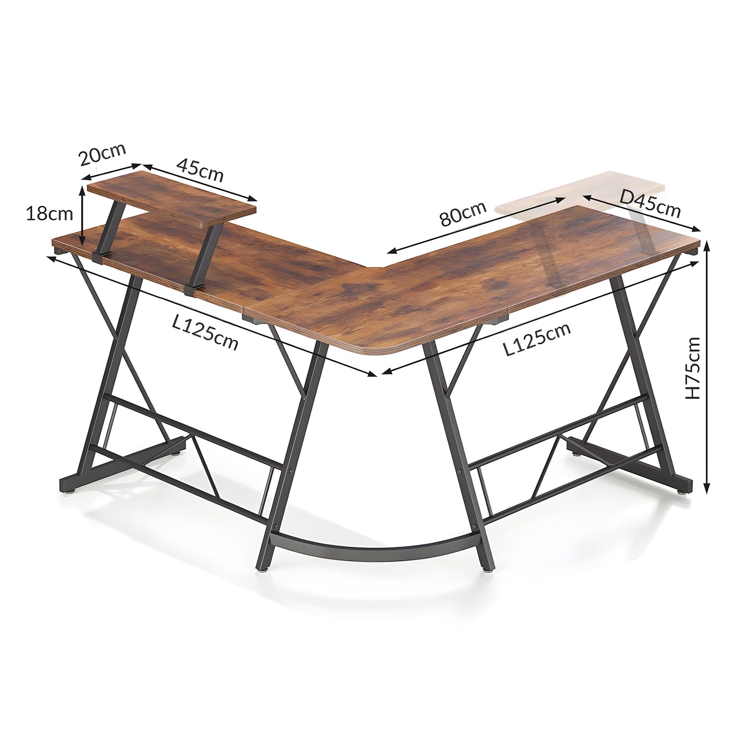 Inhabit Iron Maden L-Shaped Desk