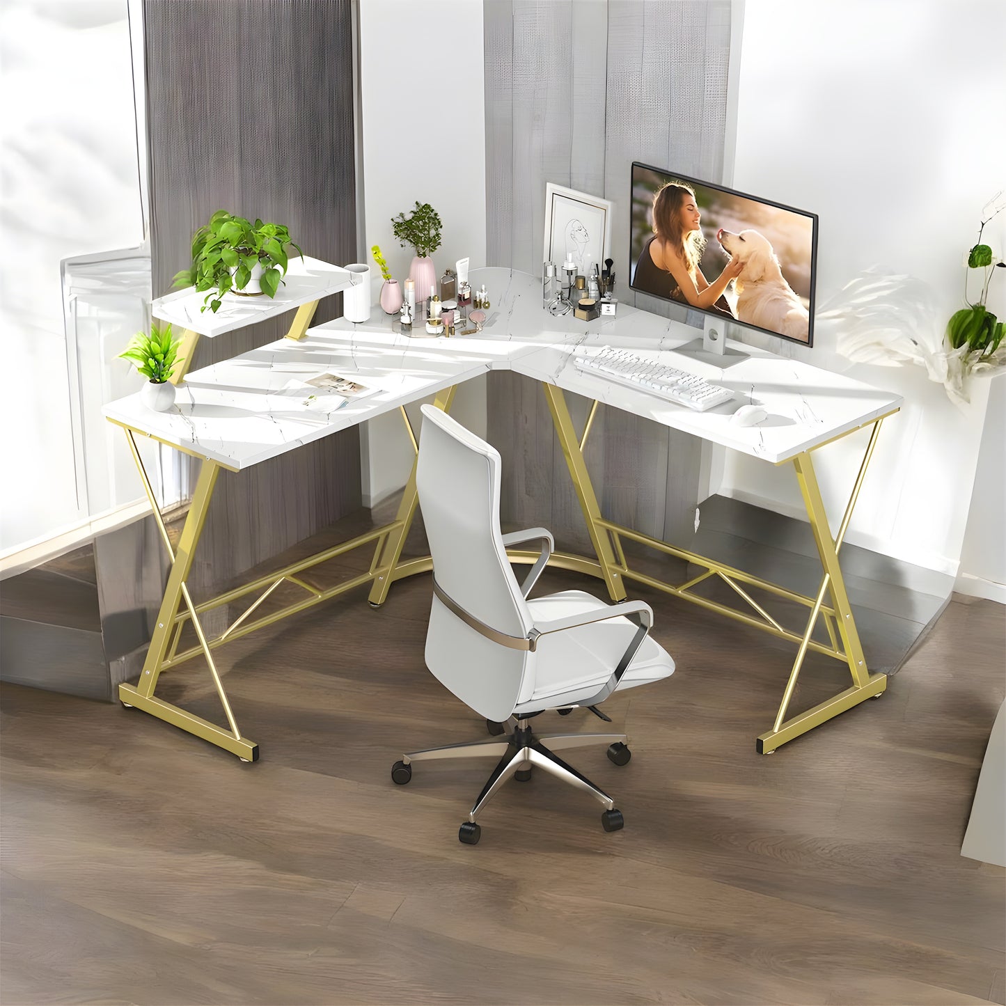 Inhabit Iron Maden L-Shaped Desk