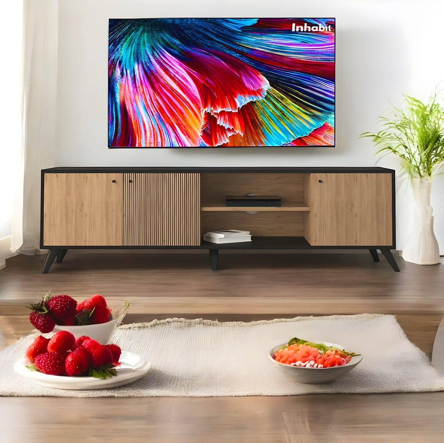Inhabit Nordic Striped TV Console / Cabinet
