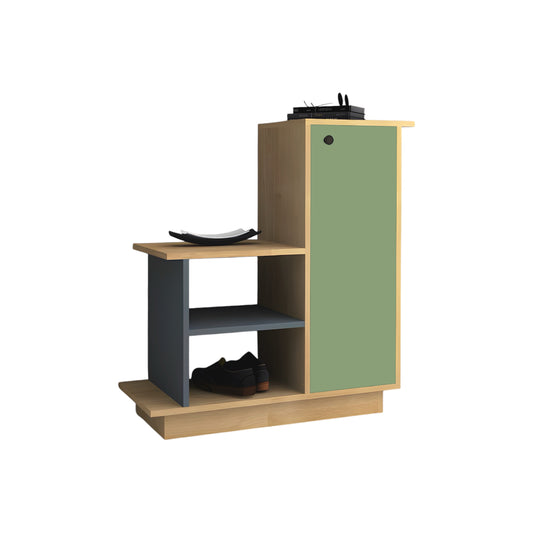 Inhabit Olive Green Vintage Storage Cabinet