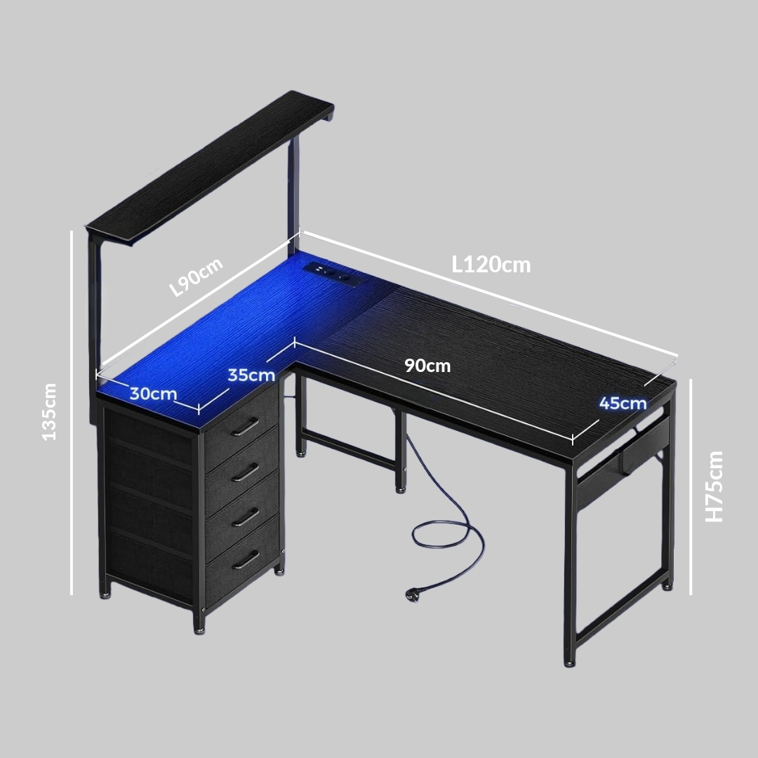 Inhabit Hub High Storage Desk