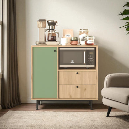 خزانة تخزين من مجموعة Inhabit Olive Green Vintage Coffee Corner