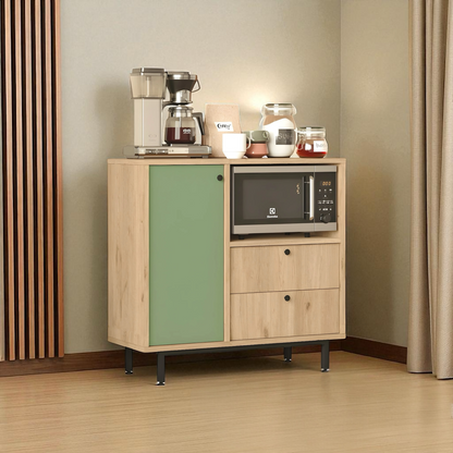خزانة تخزين من مجموعة Inhabit Olive Green Vintage Coffee Corner