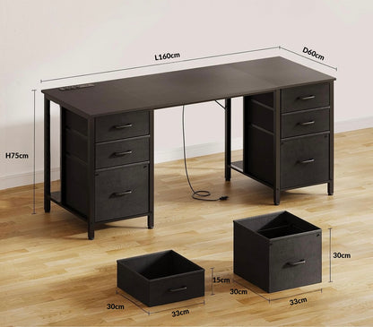 Inhabit Classic 6 Drawers Desk