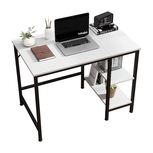 Inhabit Basic 2 Shelves Desk