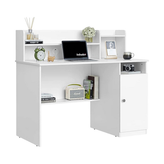 Inhabit Multifunction Desk 120cm With Shelves and Storage Cabinet
