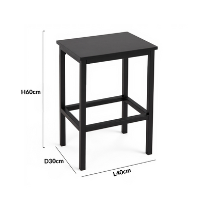 Inhabit Flat High Table & 4 Chairs Set